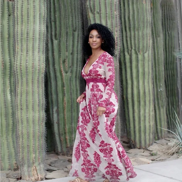 For Love And Lemons | Dresses | For Love Lemons Long Sheer Dress | Poshmark